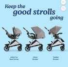 Graco Modes Closer Travel System Stroller Grey Black Single Reversible Folding