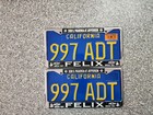 1970 California License Plates  1970 Validation Sticker  Dmv Clear Guaranteed E