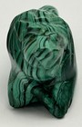 Carved Malachite Stone Lion Statue Figurine
