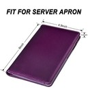 Server Books For Waitress - Glitter Leather Waiter Book Server Wallet With Zippe