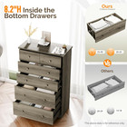 Modern Wooden Storage Chest Of Drawers Tall 6-drawer Dresser Storage Cabinet