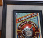 Jb Williams   Co Shaving And Toilet Soaps Double Framed Advertisement 17  X 15 2