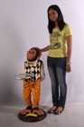 Large Monkey Chimp Butler Statue Restaurant Decor Chimpanzee Display Funny Decor
