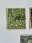 Vintage- Stamps Postage Revenue Set lot one Penny 1 1 2d and Other-free Shipping