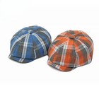 Women Men Classic Newsboy Flat Cap Thin Plaid Summer Gatsby Ivy Cabbie Hat