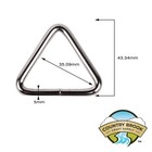 Country Brook Design   1 1 2 Inch Welded Triangle Rings  10 Pack