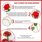 20pack Artificial Red Roses Lifelike Flowers Silk Wedding Bouquet Romantic Gift