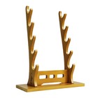 Wood Flute Stand 5-tier Scabbard Display Holder Tabletop Collection Display Rack