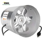 Ipower 4 6 8 Inch Inline Duct Booster Fan Exhaust Air Blower W  Speed Controller