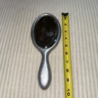 Vtg Antique Hand-held Mirror Vanity Dresser Beveled Glass Silver Art Nouveau 10   