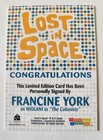 The Complete Lost In Space - Francine York  niolani Autograph 2005 