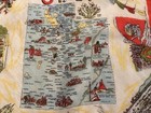Vintage Souvenir Scarf Utah State Map 15 5    X 15 5    Silk
