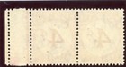 Nyasaland 1950 Postage Due 4d Purple Broken  d  Pair Superb Mnh  Sg D4  D4 Var 