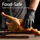 Black Vinyl Gloves Food Grade Gloves Disposable Latex Free   Powder Free  100pcs