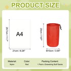 Stuff Sack Nylon Waterproof Storage Sacks 4x8inch Red