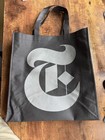 New York Times Vintage T Magazine Tote Bag   Rare   Black   13  X 14 