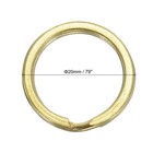 Brass O Ring  40pcs 20mm Dia Brass Round Ring Circle Flat Split Key Ring