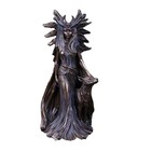 Hecate Goddess Statue With Wolf Black Witchcraft Altar Figurine 6 Inch