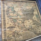 Rare Monks 1860 General Map Of The United States Of America