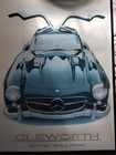 Mercedes-benz 300sl Gullwing Harold Cleworth Poster Art Print 18x24