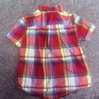 Ralph Lauren Boys Size 5 Multicolor Plaid Button-down Collar Short Sleeve Shirt