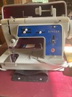  vintage  Singer 680 U Sewing Machine W Foot Pedal And Owner Manual And Case