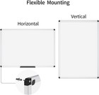 Magnetic Whiteboard dry Erase Board  18 X 12 Inches  Includes 1 Eraser   2 Ma   