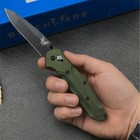 Benchmade 940 Osborne Folding Pocket Knife Green Handle Black Blade Edc
