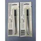 Two  2  Genuine Cross Rolling Ball 8523 Refills Selectip Pen Black Ink Nos