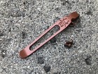 Copper Titanium Deep Carry Pocket Clip For Spyderco Para 3 Paramilitary 2 Knife