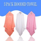 Ioly s Hooded Baby Bath Towels For Newborn Essentials 41   extra Large  Set Of 3