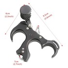 3 4finger Thumb Trigger Rhlh Archery Compound Bow Release Aid Uv Button Shooting