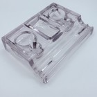 Antique Glass Desk Caddy Inkwell Art Deco Double Ink Well Pen Holder Lt  Purple