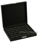 1 Wholesale Wide Slot Large 36 Ring Display Portable Sales Storage Box Case