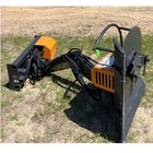 Wolfequip Articulating Brush Cutter Boom Mower Side Cutting Skidsteer Attachment