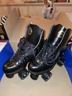 Riedell Roller Skates  black Boot   Wheels Size Womens 8  Mens 7