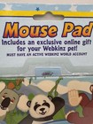 Webkinz Mouse Pad Feature Code Enclosed Panda Monkey Hippo Tiger Frog Sealed