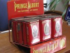 Vintage Prince Albert Tobacco General Store Counter Display Rack  18  Empty Cans