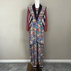Very Rare 80s Diane Freis Georgette Lightweight Jumpsuit W  Matching Jacket Xs-l