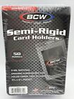 Bcw Semi-rigid Card Holders  1 1 Pack Of 50 Sleeves You Choose Quantity