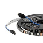 16ft 5050 Rgb Led Strip Light Black Tape Light With Remote Controller Waterproof