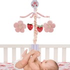Bedtime Originals Flower Power Strawberry Musical Baby Crib Mobile Soother Toy