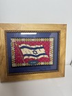 Vintage 1900s Tobacco Cigar Box Felt Flannel Flag Of Israel Zion