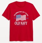 Old Navy Us Flag 2026 Red  Navy  Etc 250th Anniversary T-shirt  Sizes Up To 4xl