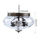 Modern Ceiling Light Flush Mount Glass Fixture 2-light Lamp Chandelier Bedroom