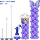 Balloon Column Stand Kit Set Of 2  7ft Height Adjustable Balloon Arch Kit  Metal