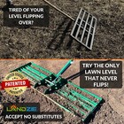 Landzie Aeroleveler - Patented 36 Inch Wide Pneumatic Lawn Leveling Rake