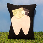 Ooak Ugh dorables  4 Tooth Fairy Pillow  handmade  black   White