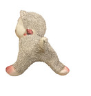Vintage Sugared Textured Kitten Kitty Cat Grey  Figurine Japan  Mcm