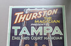 Vintage Magic Magician Poster Thurston  Tampa Crushing A Girl  19 5 X 13 25  